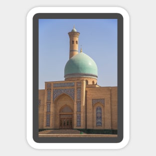 Uzbekistan. Tashkent. Hazrati Imam Complex. Cupola & Minaret. Sticker